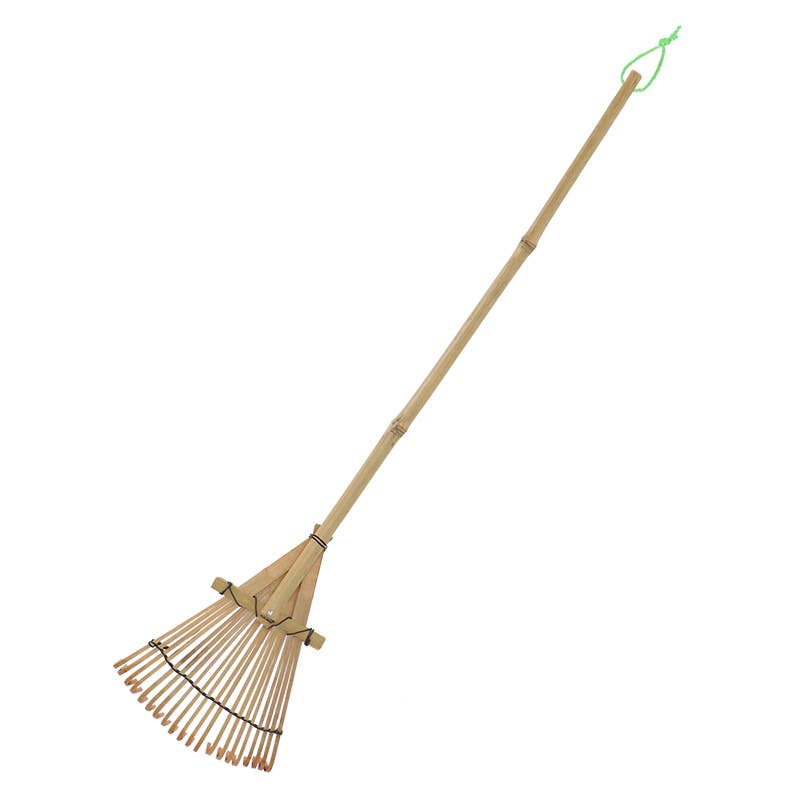 CHILDREN'S BAMBOO LAWN RAKE