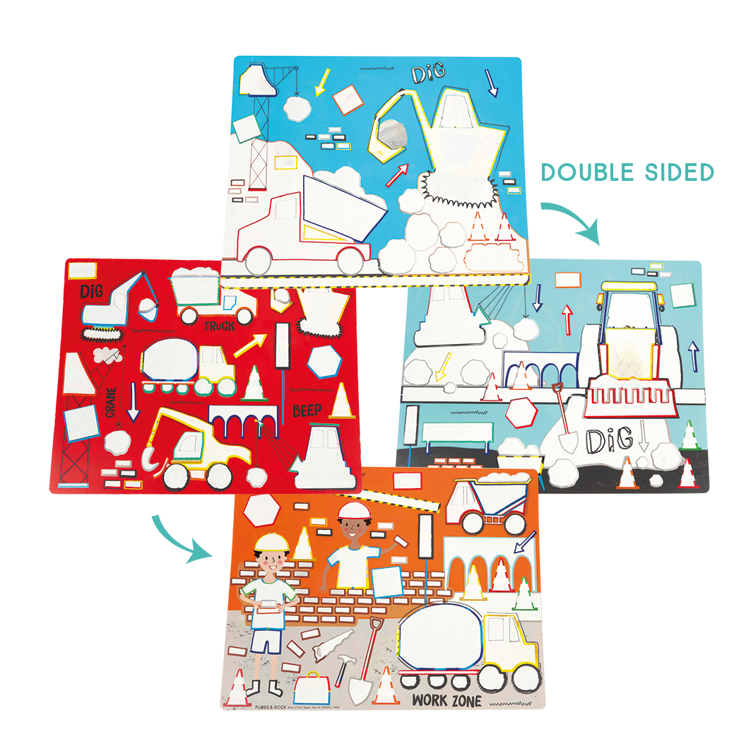 CONSTRUCTION MAGIC WATER COLORING MATS