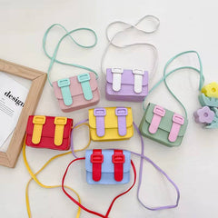 COLOR BLOCK SATCHEL PURSE