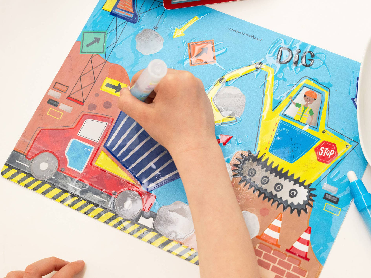 CONSTRUCTION MAGIC WATER COLORING MATS