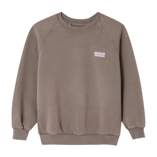 AMERICAN VINTAGE KIDS IZUBIRD SWEATSHIRT - VINTAGE ASH