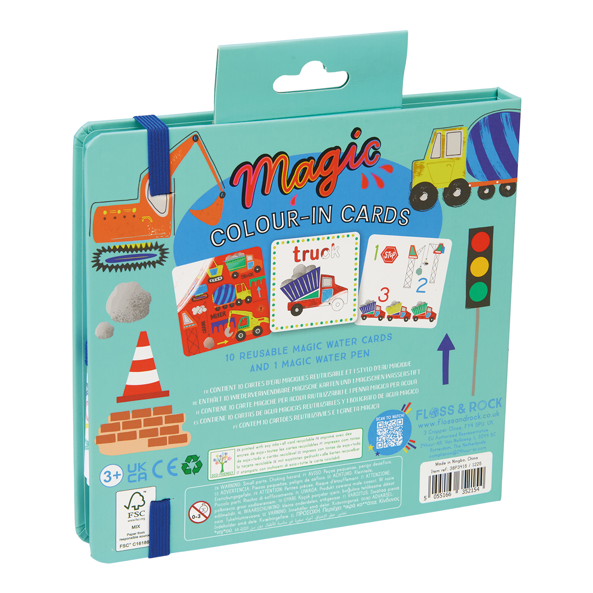 CONSTRUCTION MAGIC WATER COLORING CARDS