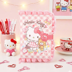 Sanrio Hello Kitty & Cinnamoroll Lace Diary with Ruffle Trim: Hello Kitty