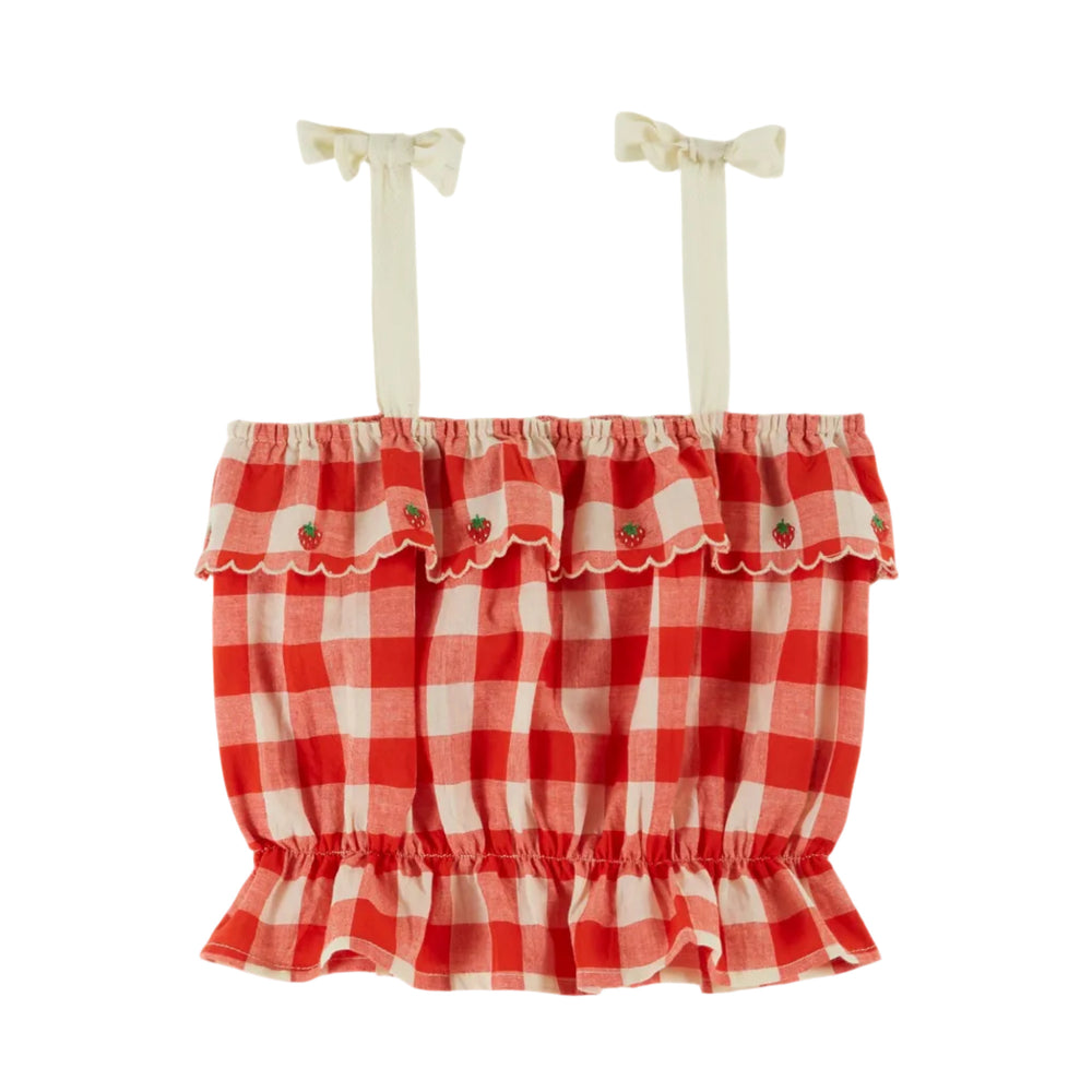 BRODEE CARREAU BLOSUE - VICHY RED