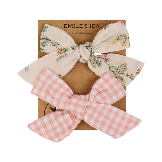 EMILE ET IDA BOW  BARETTE SET