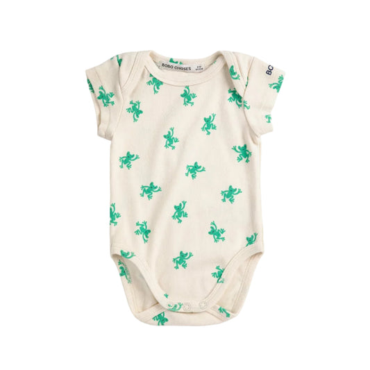 HOPPING FROGS ALL OVER ONESIE