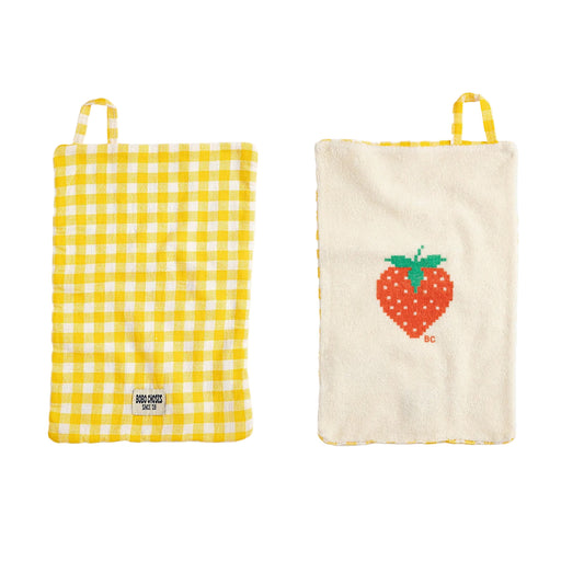STRAWBERRY WASH CLOTH SET X 2