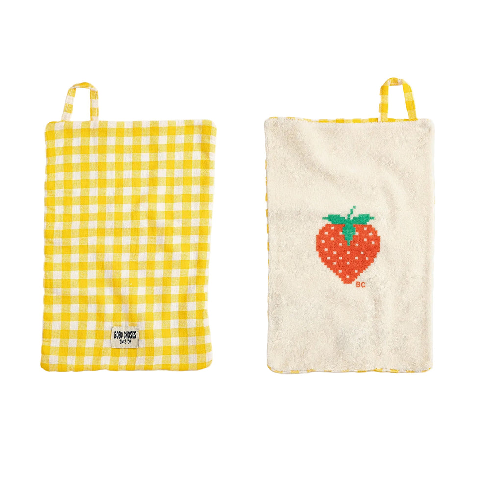 STRAWBERRY WASH CLOTH SET X 2