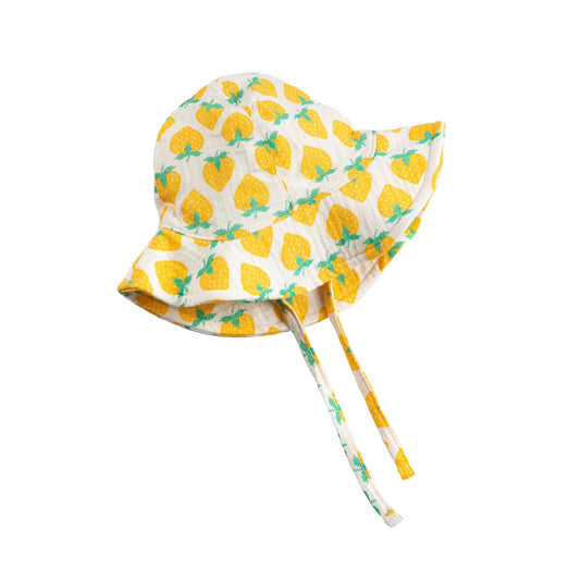 STRAWBERRY ALL OVER HAT - YELLOW