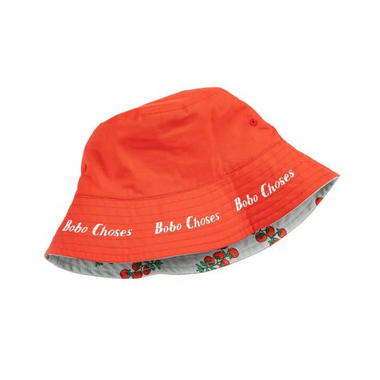 BOBO CHOSES REVERSIBLE JUCY TOMATOES BUCKET HAT