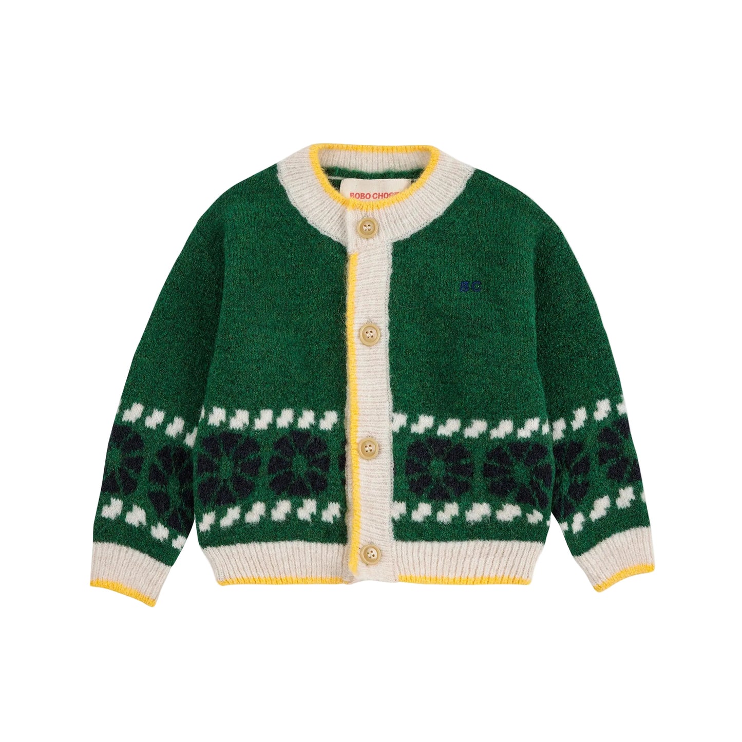 KALEIDOSCOPE JACQUARD CARDIGAN
