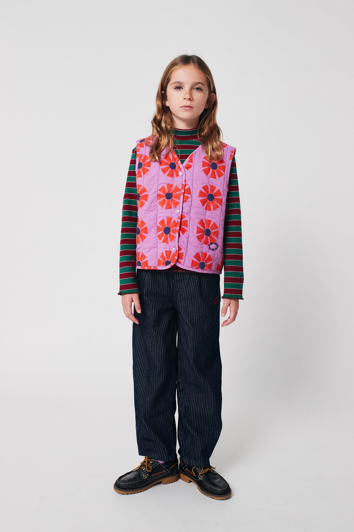 MUTLI-COLORED STRIPED TURRLENECK SHIRT
