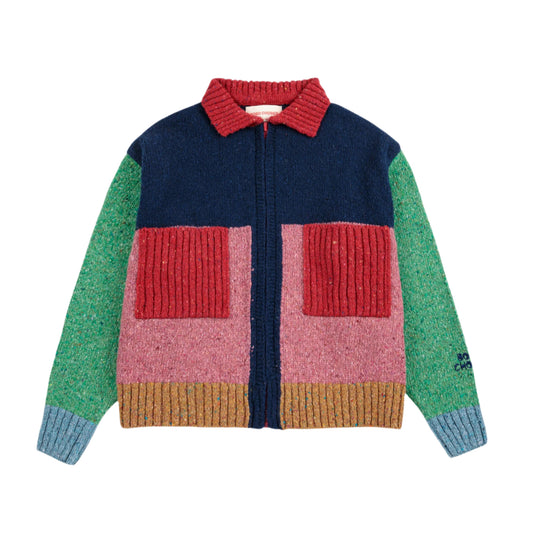 BOBO CHOSES COLOR BLOCK CARDIGAN