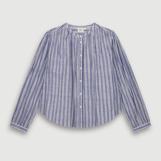 CLAYTON WOMENS WOVEN SHIRT - BLUE