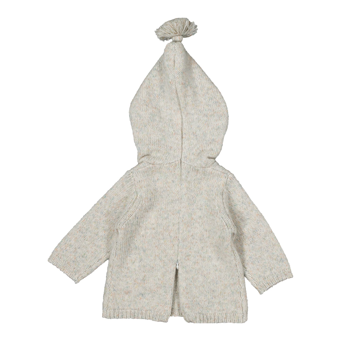 BURNOU CASHMERE HOODED SWEATER - CLOUD