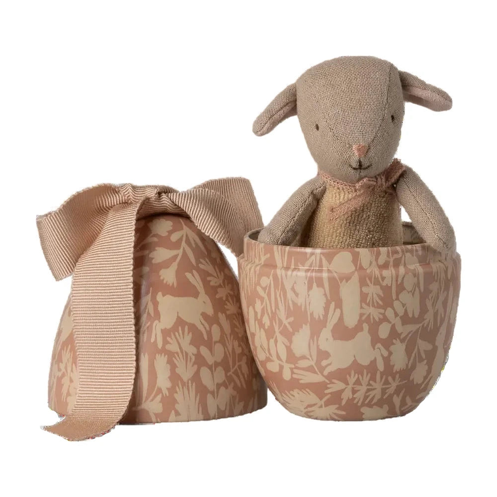 EASTER EGG WITH MICRO LAMB SMALL - POWDER