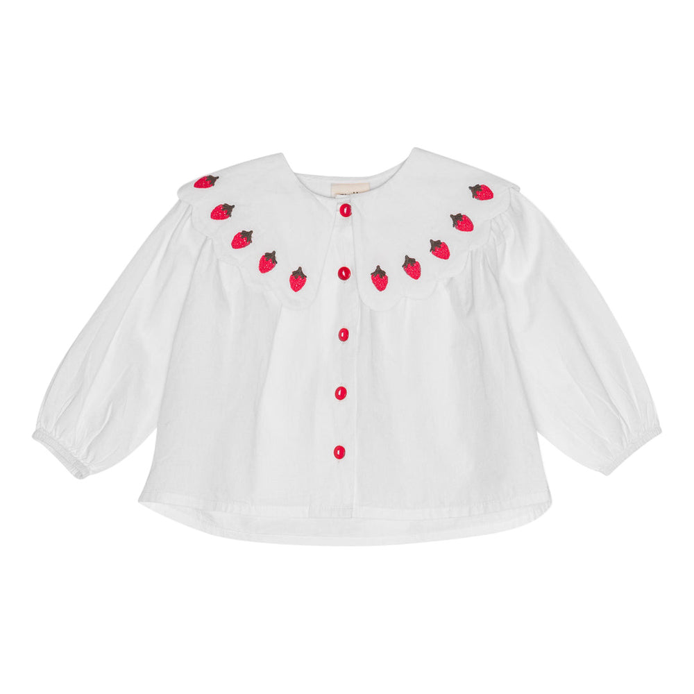 EVERLYN STRAWBERRY BLOUSE