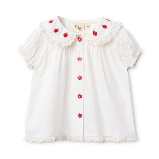 AJA STRAWBERRY BLOUSE SS