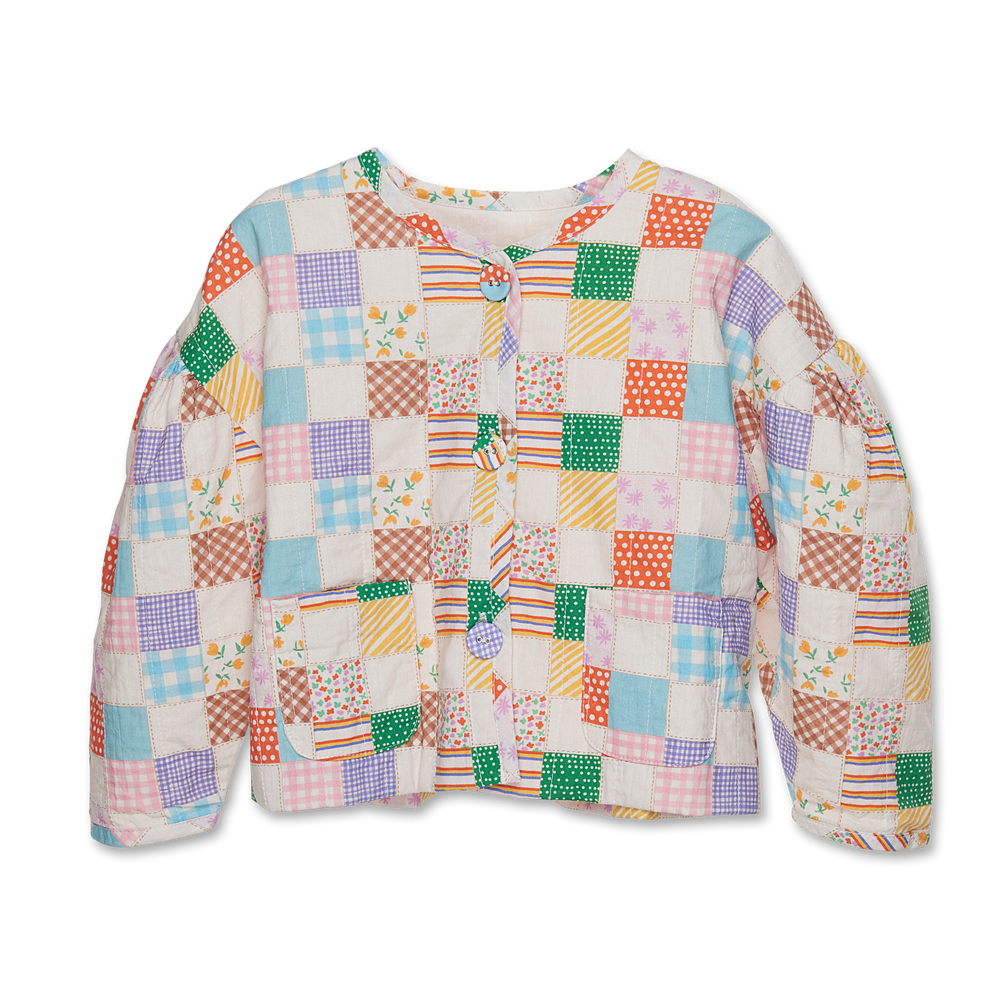 QUILTED PATCHWORK BOLLERO JACKET