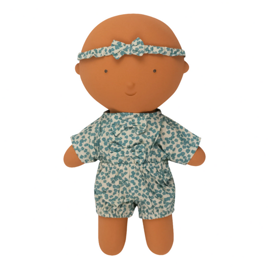 GOMMU ONE-PIECE WITH HEADBAND - GREEN FLORAL