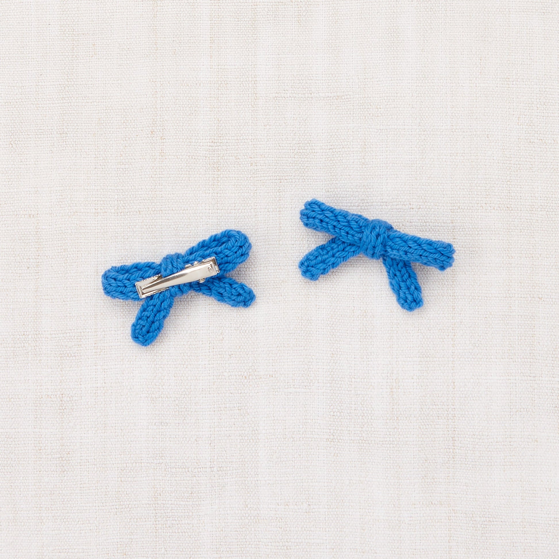 Misha and Puff Goldie Bow set cerulean blue