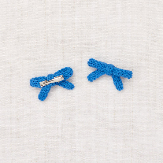 Misha and Puff Goldie Bow set cerulean blue