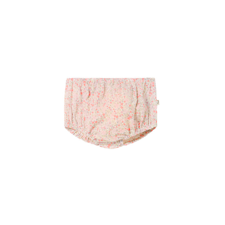 LOLA FLORAL ROMPER - CORAL