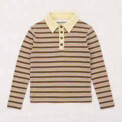OVERCAST RODEO LONG SLEEVE POLO - OVERCAST