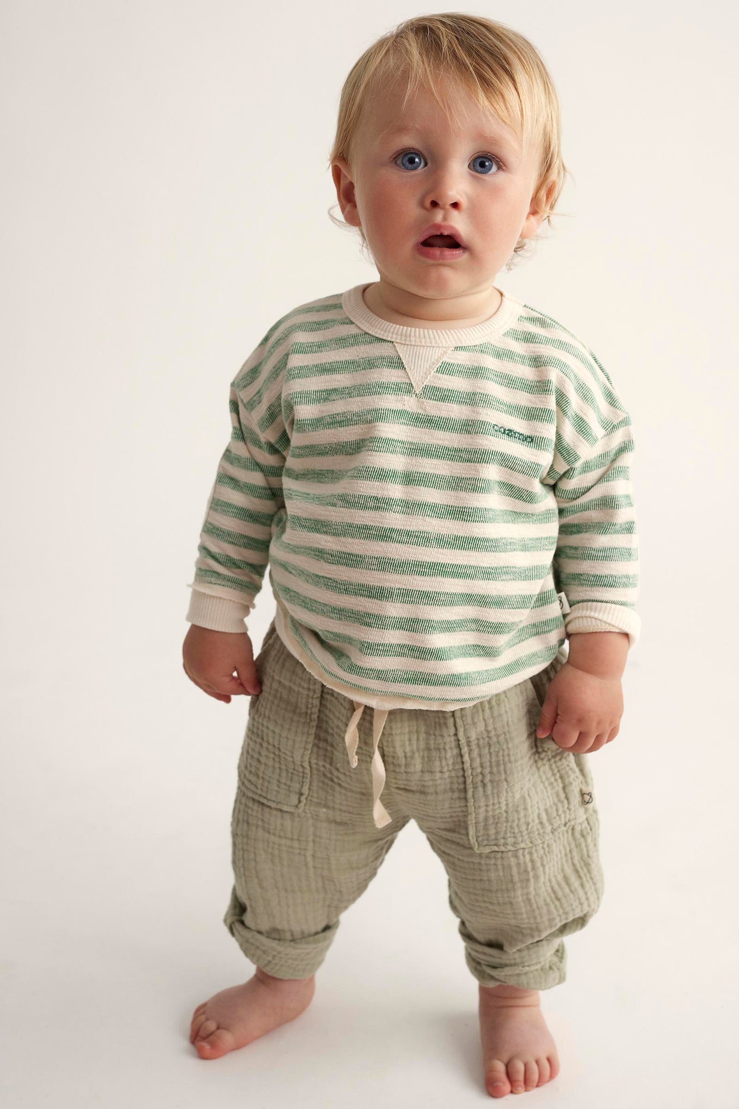 MARIO GAUZE PANT - FROSTY GREEN