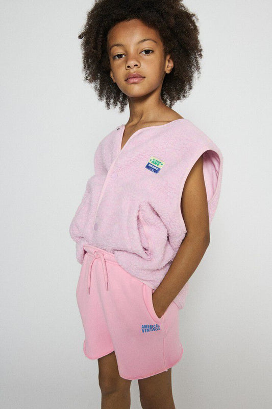 AMERICAN VINTAGE KIDS SHORTS IZUBIRD - VINTAGE PINK