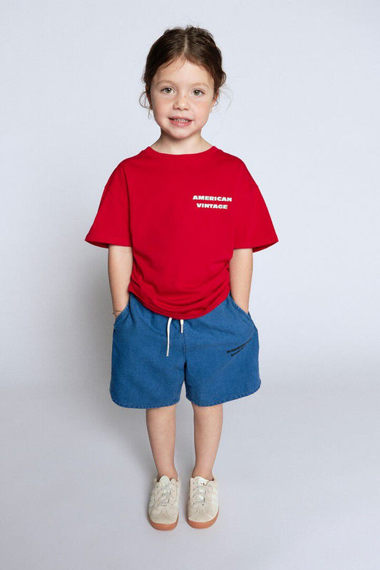 AMERICAN VINTAGE FIZVALLEY T SHIRT - VINTAGE RUBY