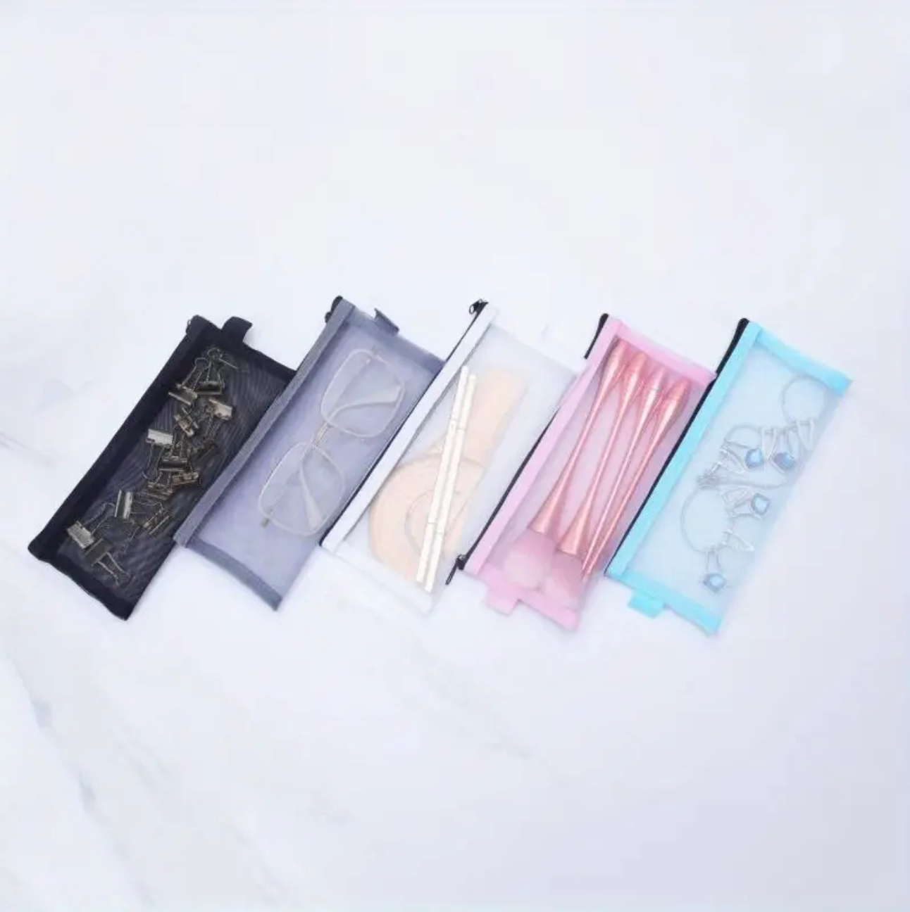 PLAIN MESH PENCIL CASE