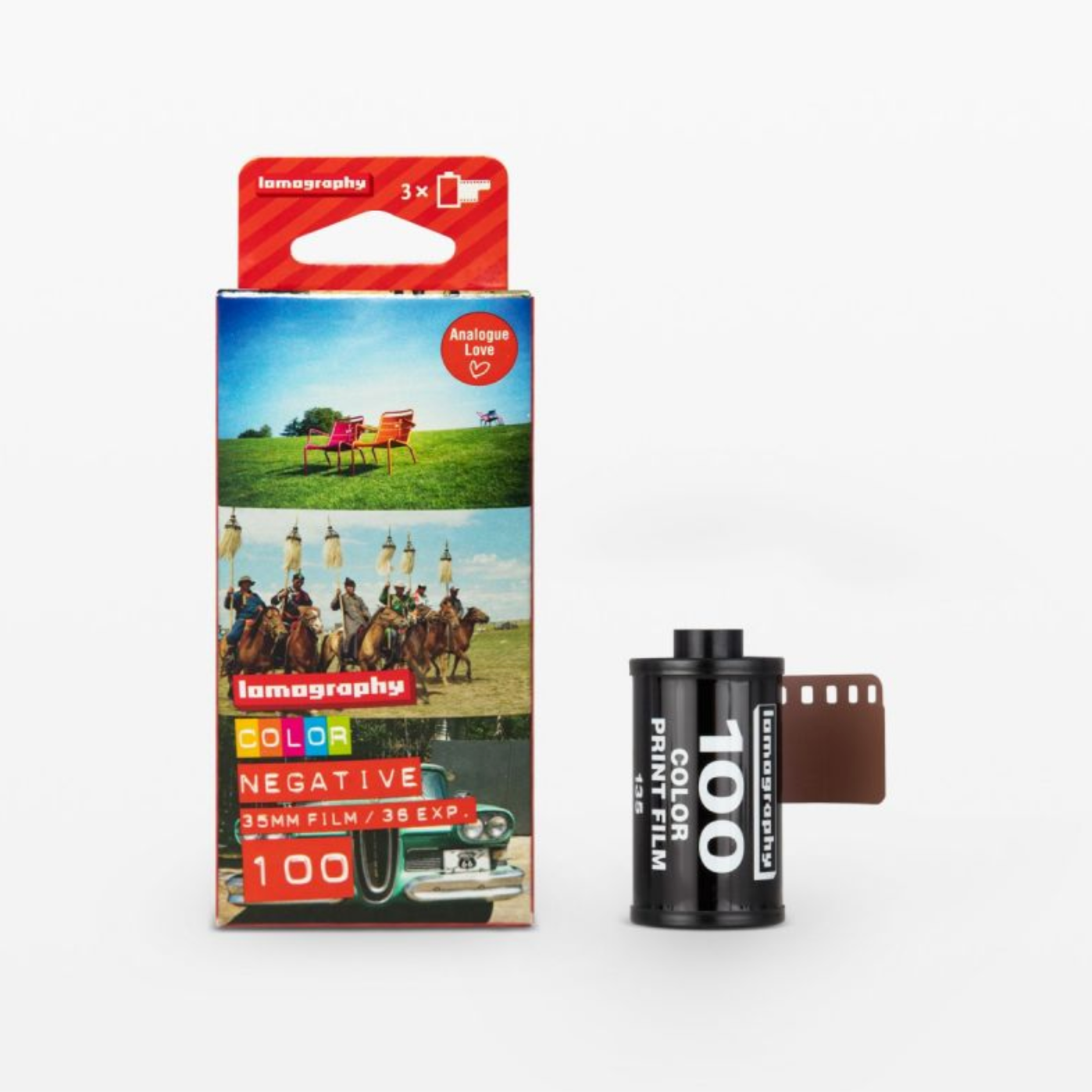 Lomography Color Negative 35 mm ISO 100 – Pack of 3