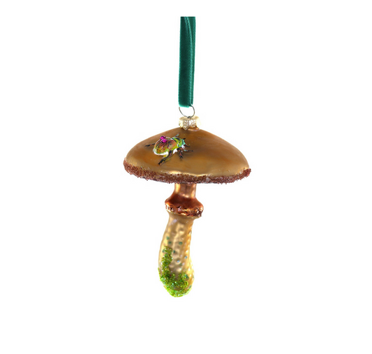 WOODED GLEN MUSHROOM AND BEETLE ORNAMENT