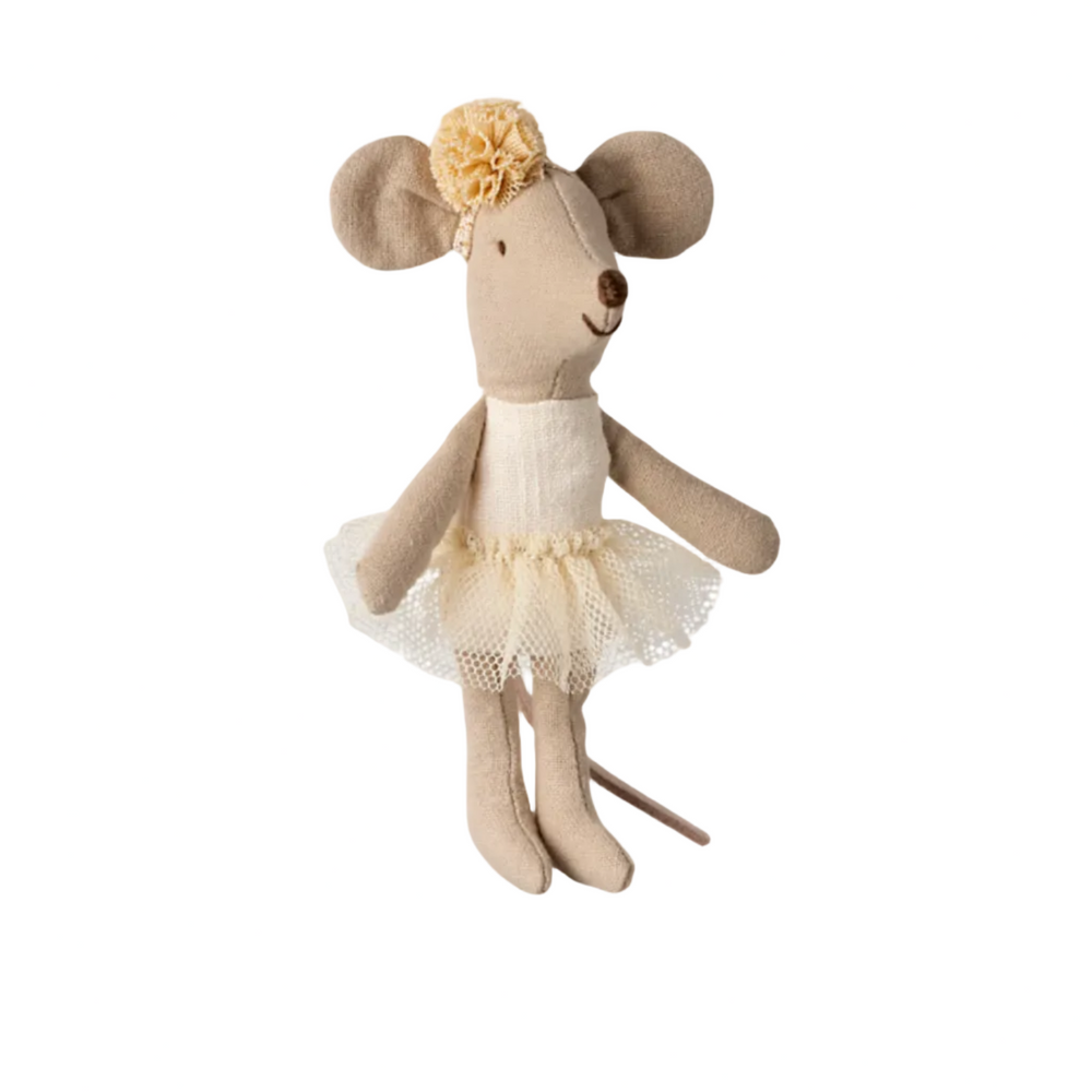 LITTLE SISTER BALLERINA MOUSE - OFF WHITE