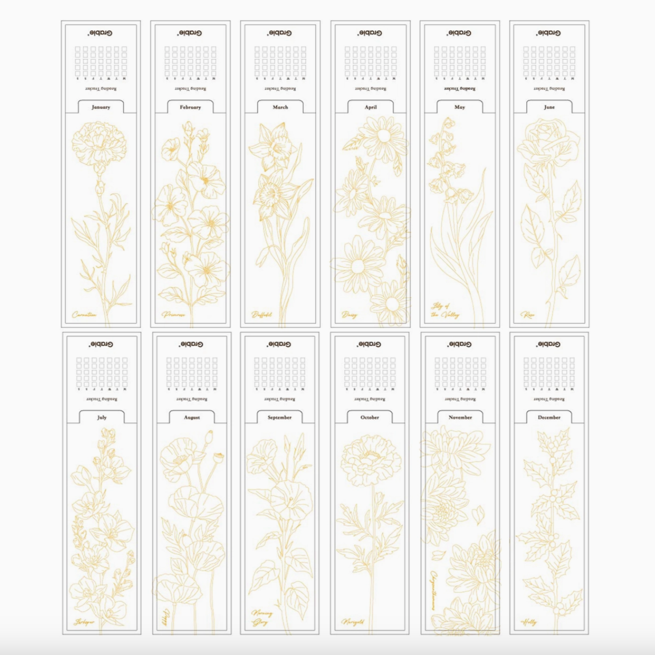 WATERCOLOR COLORING BOOKMARKS