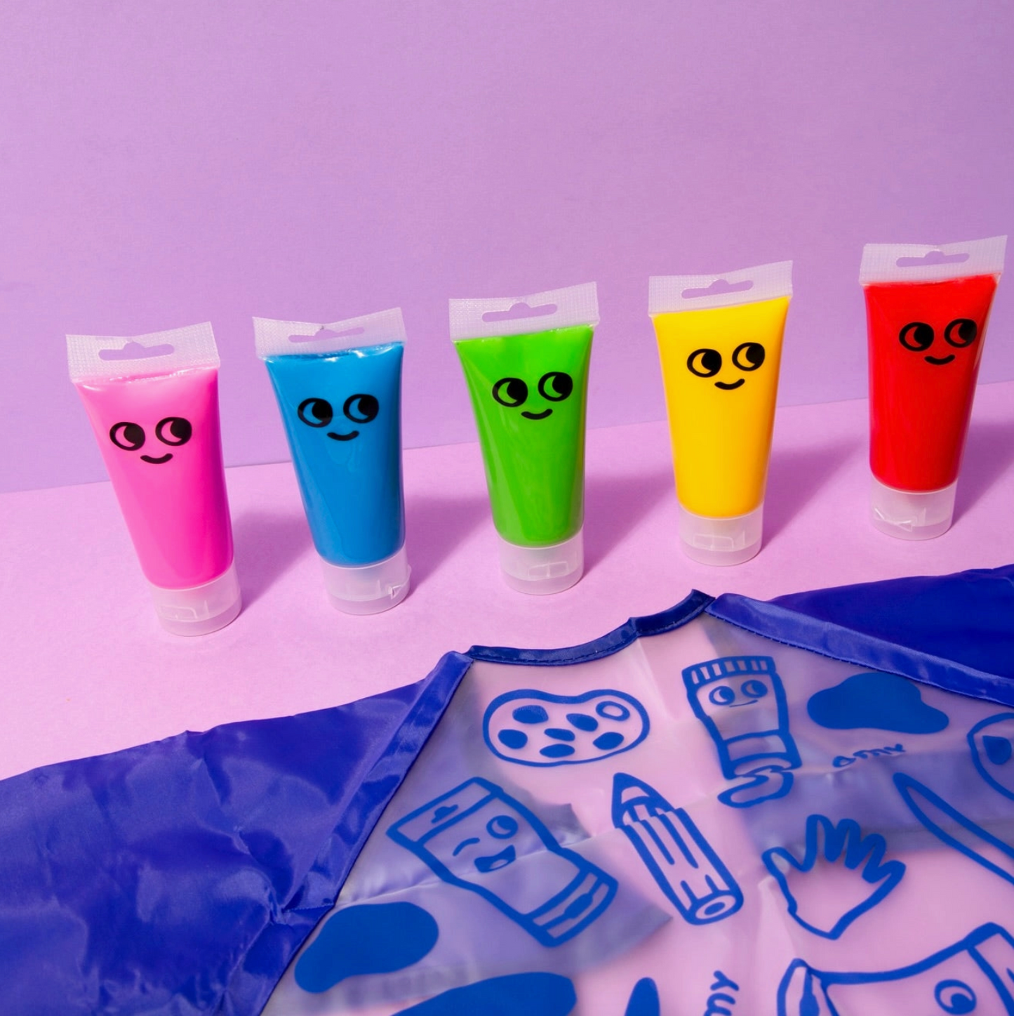 FINGER PAINT SET & APRON