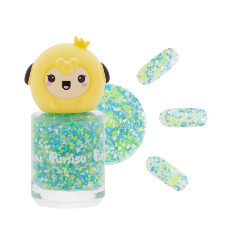 PUTTISU PEEL-OFF NAIL POLISH - GLITTER EMERALD POND