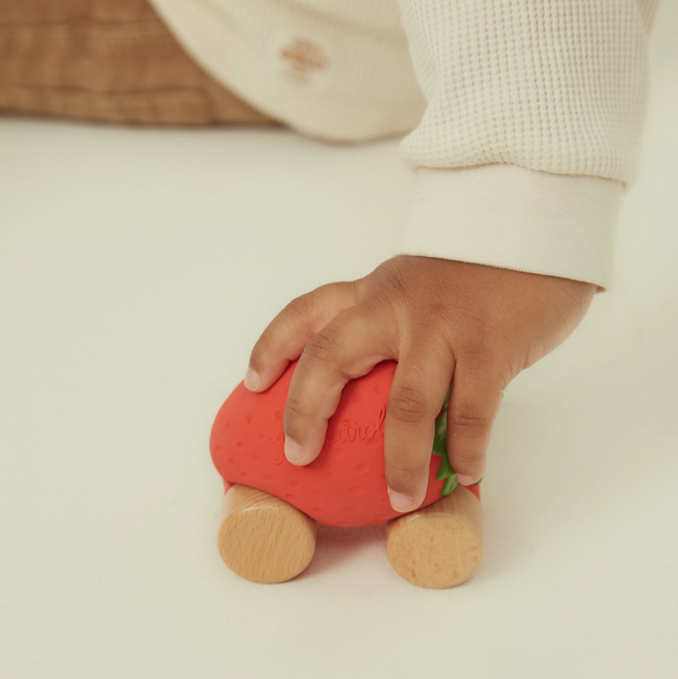 SWEETIE THE STRAWBERRY BABY CAR TEETHER