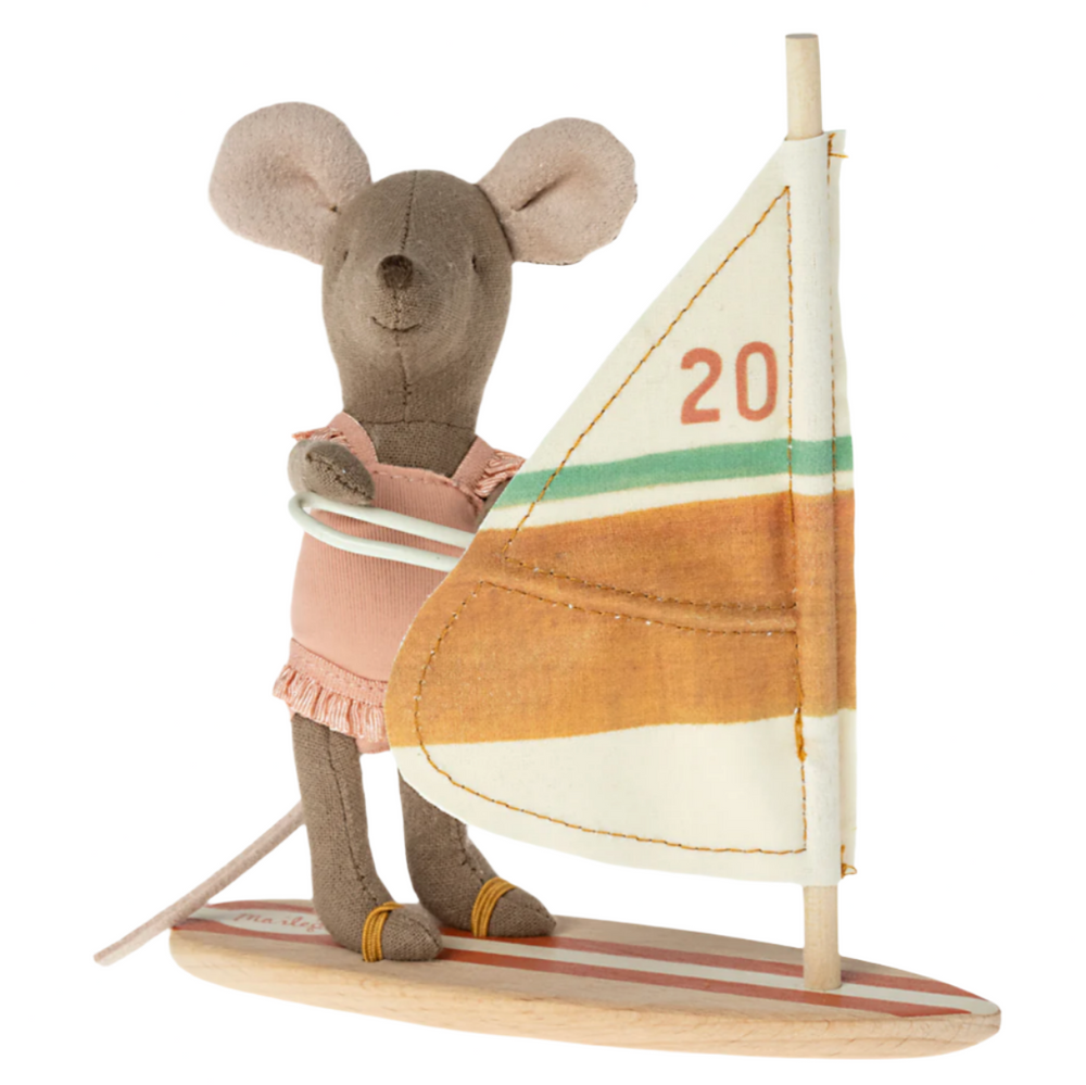 MAILEG BEACH MOUSE SURFER - LITTLE SISTER