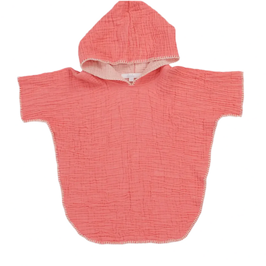 COCOON BATH SWIM PONCHO - CORAL