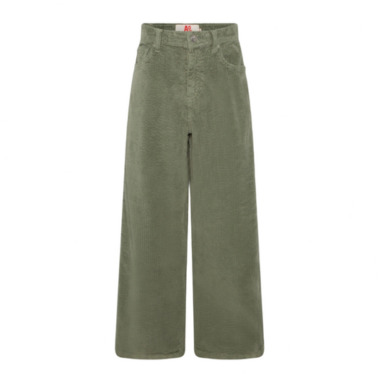 LEYLA ARDO CORDUROY PANT - EARTH GREEN