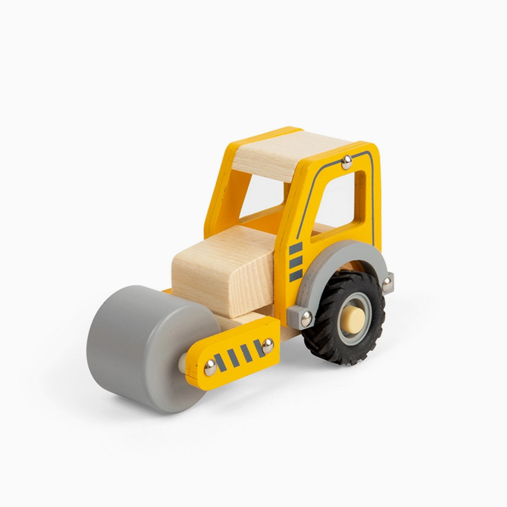 MINI WOODEN ROAD ROLLER TRUCK