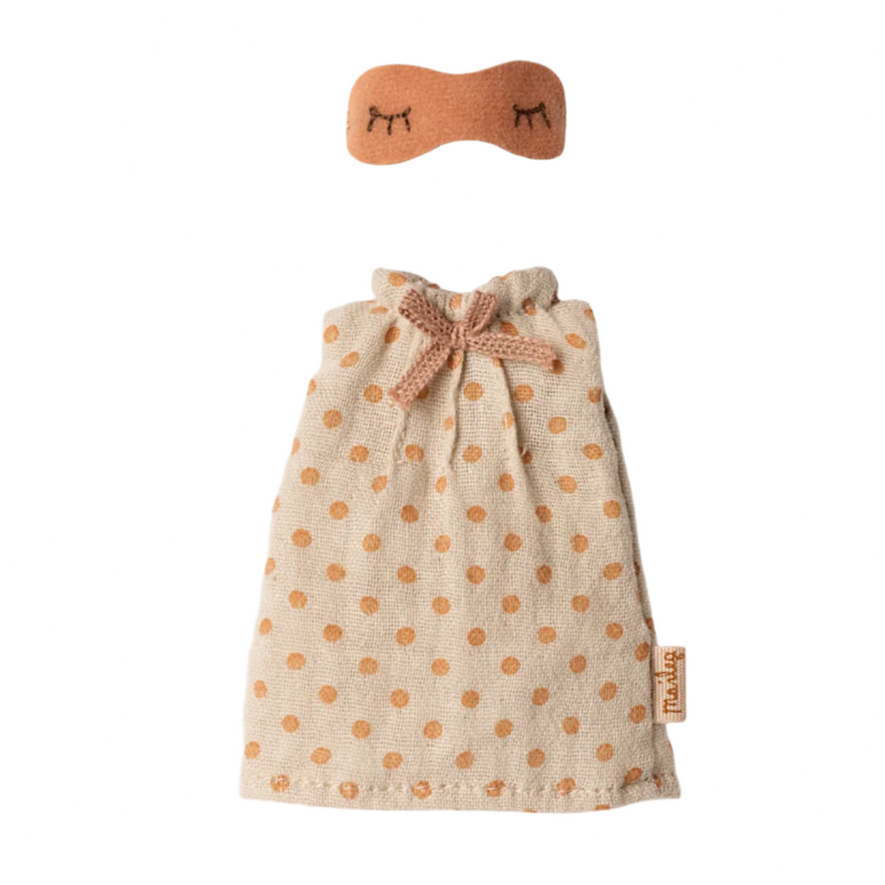 NIGHTGOWN, MUM MOUSE - LIGHT GRAY
