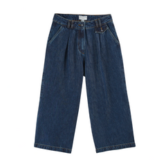 CROPPED DENIM TROUSERS