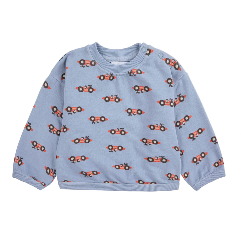 RACE CAR ALL OVER SWEATSHIRT