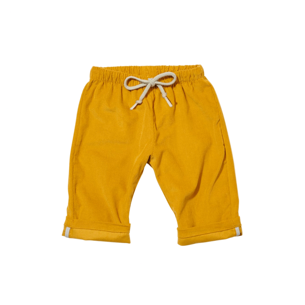 BOWIE BABY CORDUROY PANT - MUSTARD