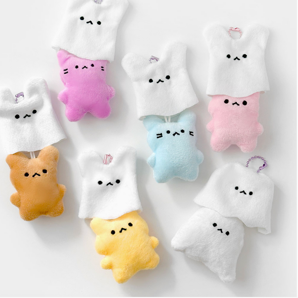 GLOW IN THE DARK PLUSH KEYCHAIN