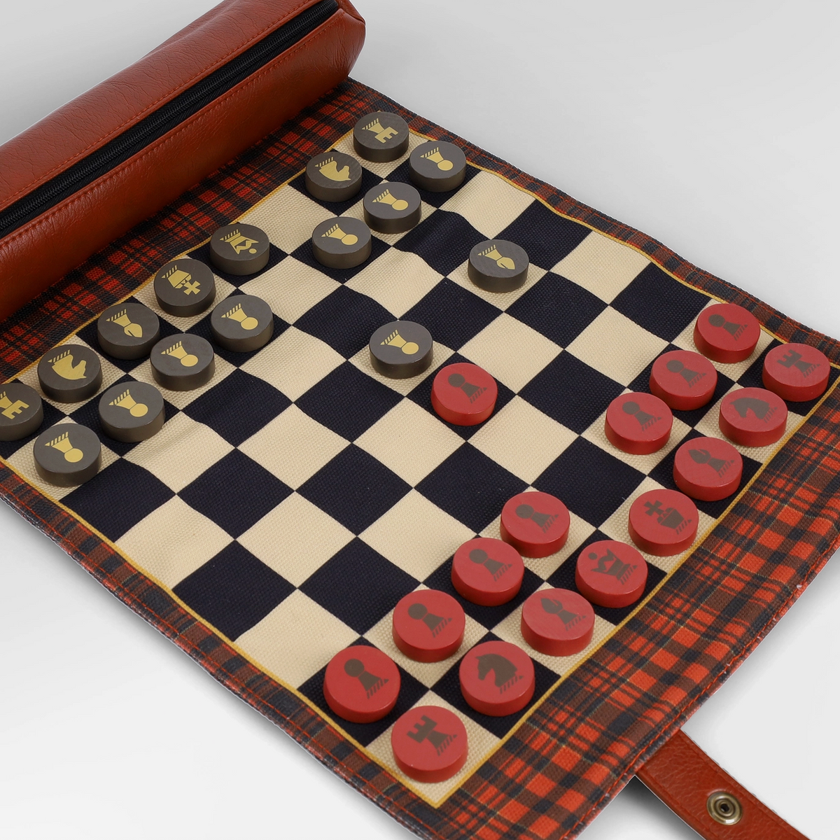 PENDLETON RED BLACK CHECK CHESS & CHECKERS – Little-ish