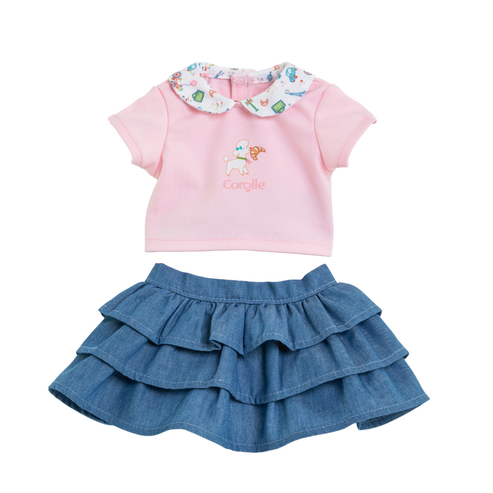 COROLLE - 12" T SHIRT & RUFFLED SKIRT